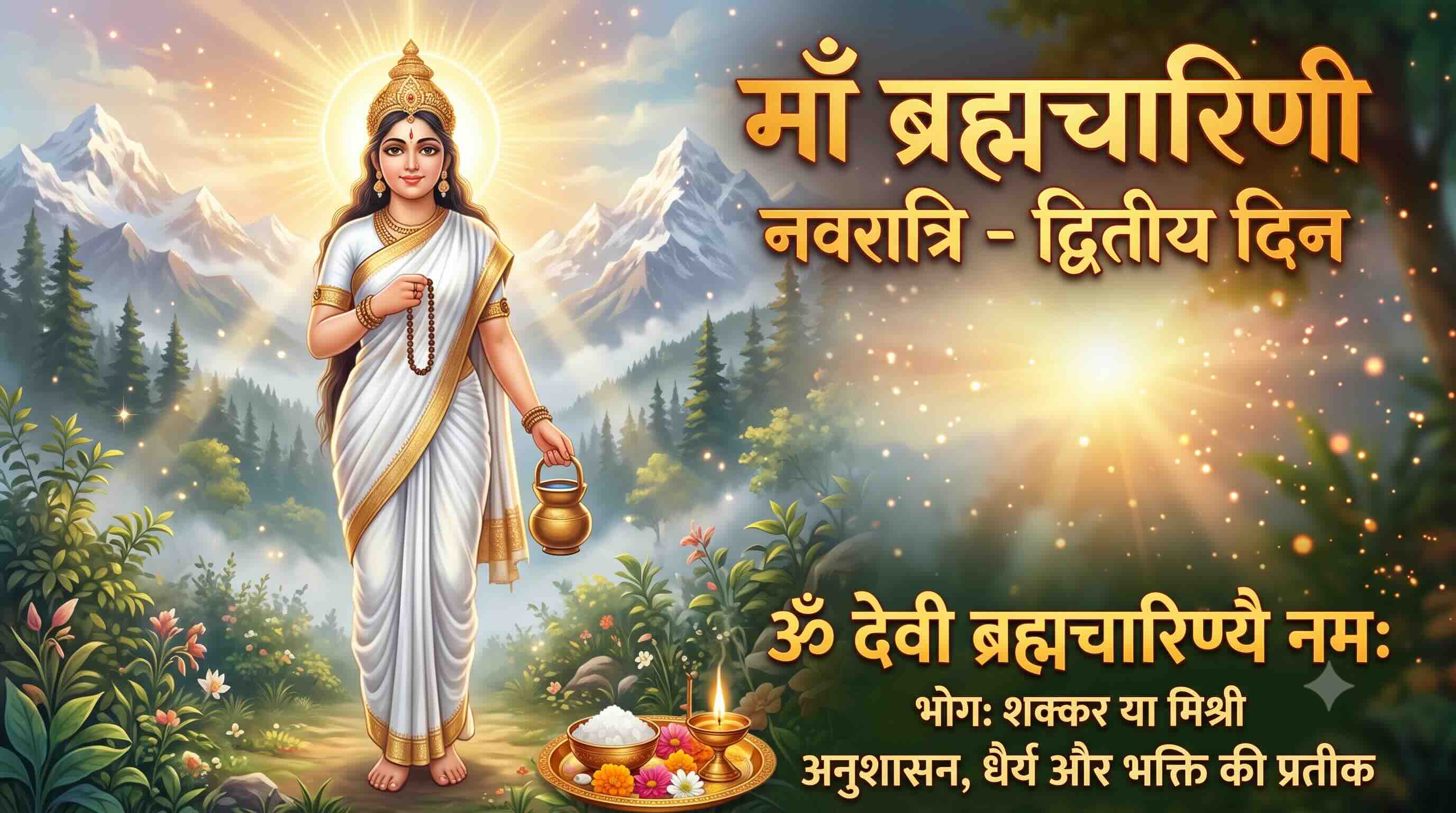 नवरात्रि का दूसरा दिन: माँ ब्रह्मचारिणी