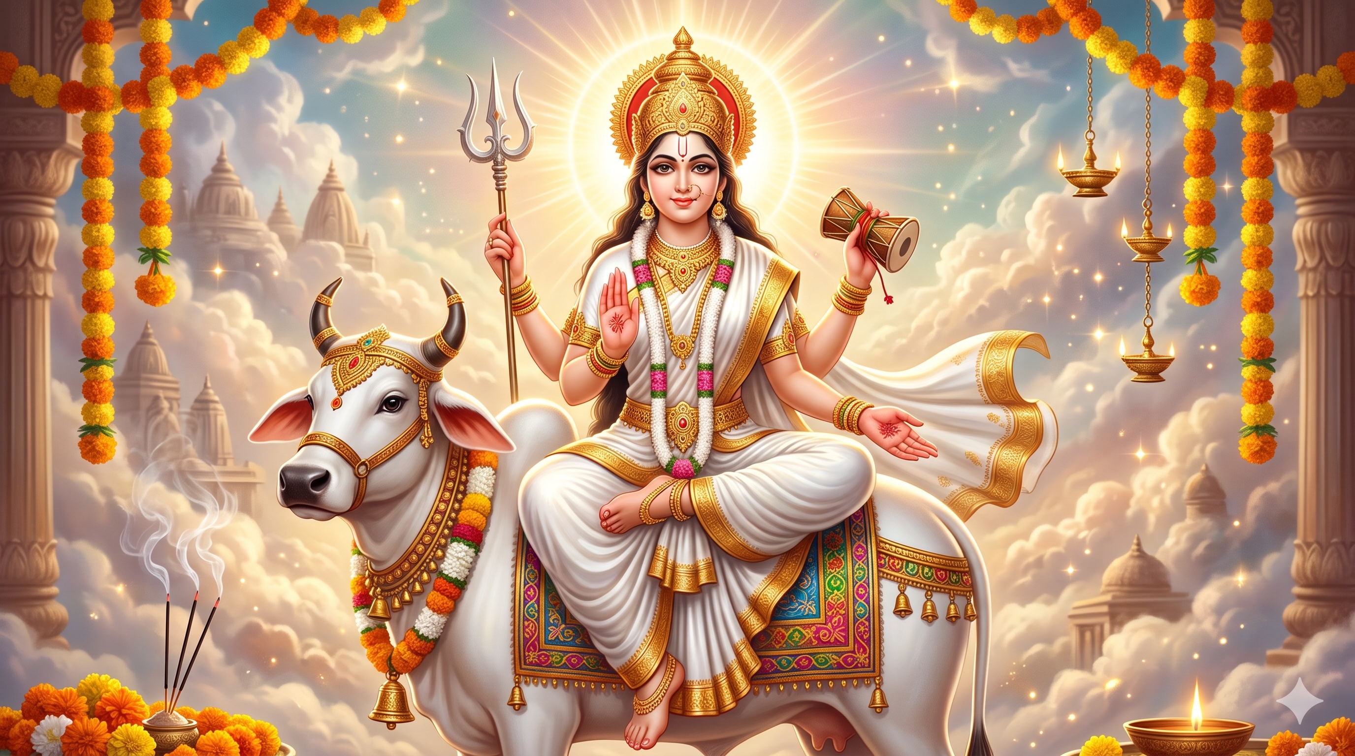 नवरात्रि का आठवाँ दिन: माँ महागौरी
