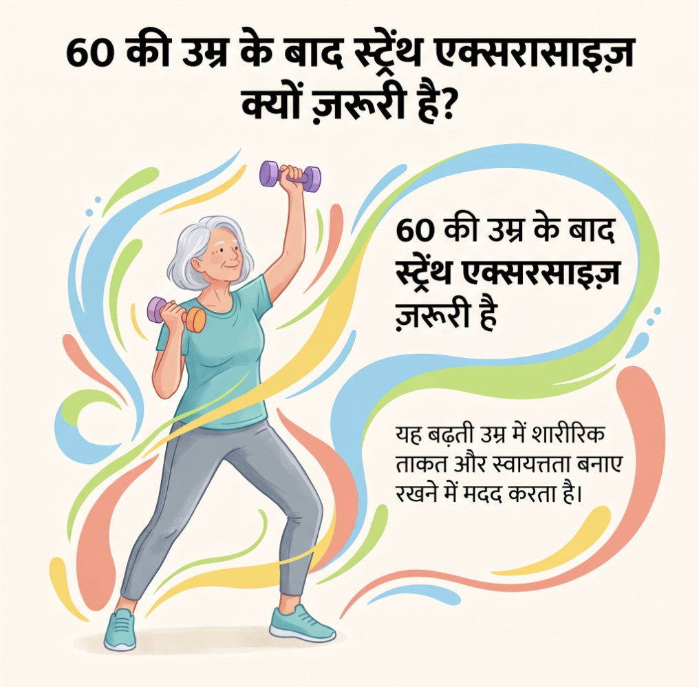 60 की उम्र के बाद स्ट्रेंथ एक्सरसाइज़ क्यों ज़रूरी है